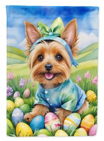 Silky Terrier Easter Egg Hunt Garden Flag Mailbox Flag Decorative Yard Flag Banner Outside Patio Artwork Yard Flower Beds, Garden Size, Multicolo