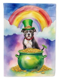 Staffordshire Bull Terrier St Patrick's Day Garden Flag Mailbox Flag Decorative Yard Flag Banner Outside Patio Artwork Yard Flower Beds, Garden S