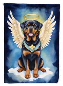 Rottweiler My Angel Garden Flag Mailbox Flag Decorative Yard Flag Banner Outside Patio Artwork Yard Flower Beds, Garden Size, Multicolor