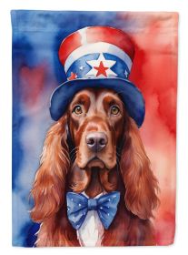 Irish Setter Patriotic American Garden Flag Mailbox Flag Decorative Yard Flag Banner Outside Patio Artwork Yard Flower Beds, Garden Size, Multico