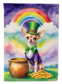 Chihuahua St Patrick's Day Garden Flag Mailbox Flag Decorative Yard Flag Banner Outside Patio Artwork Yard Flower Beds, Garden Size, Multicolor