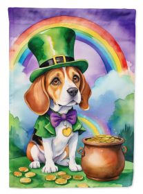 Beagle St Patrick's Day Garden Flag Mailbox Flag Decorative Yard Flag Banner Outside Patio Artwork Yard Flower Beds, Garden Size, Multicolor