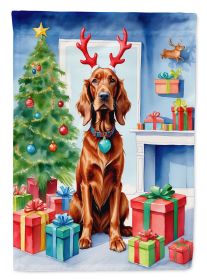 Irish Setter Christmas Reindeer Garden Flag Mailbox Flag Decorative Yard Flag Banner Outside Patio Artwork Yard Flower Beds, Garden Size, Multico