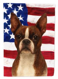 Seal and White Boston Terrier American Flag Garden Flag Mailbox Flag Decorative Yard Flag Banner Outside Patio Artwork Yard Flower Beds, Garden S