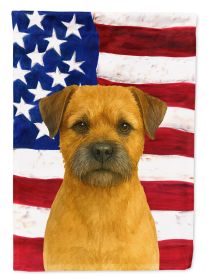 Red Border Terrier American Flag Garden Flag Mailbox Flag Decorative Yard Flag Banner Outside Patio Artwork Yard Flower Beds, Garden Size, Multic