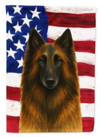 Belgian Tervuren American Flag Garden Flag Mailbox Flag Decorative Yard Flag Banner Outside Patio Artwork Yard Flower Beds, Garden Size, Multicol