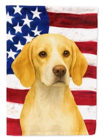 Lemon and White Beagle American Flag Garden Flag Mailbox Flag Decorative Yard Flag Banner Outside Patio Artwork Yard Flower Beds, Garden Size