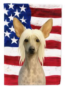 Hairless Chinese Crested American Flag Garden Flag Mailbox Flag Decorative Yard Flag Banner Outside Patio Artwork Yard Flower Beds, Garden Size