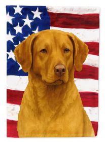 Deadgrass Chesapeake Bay Retriever American Flag Garden Flag Mailbox Flag Decorative Yard Flag Banner Outside Patio Artwork Yard Flower Beds