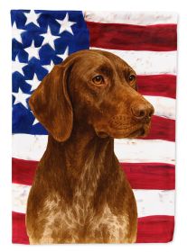 Liver German Shorthaired Pointer American Flag Garden Flag Mailbox Flag Decorative Yard Flag Banner Outside Patio Artwork Yard Flower Beds