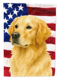Light Golden Retriever American Flag Garden Flag Mailbox Flag Decorative Yard Flag Banner Outside Patio Artwork Yard Flower Beds, Garden Size