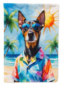 Doberman Pinscher Summer Beach Time Garden Flag Mailbox Flag Decorative Yard Flag Banner Outside Patio Artwork Yard Flower Beds, Garden Size (Default: Default)